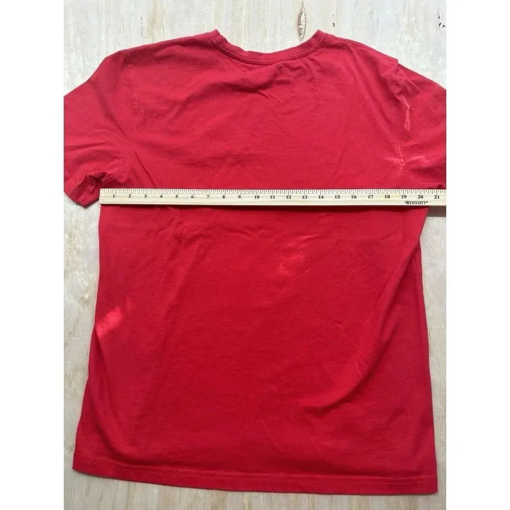 Eternity BC/AD Mens Red Shark Mouth‎ Crew Neck Pullover T Shirt Size XL
